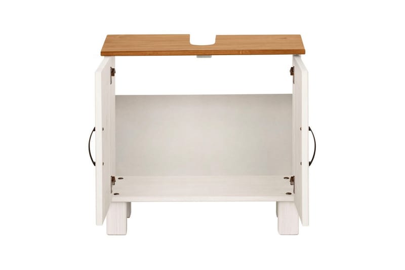 Vaskeskab Alby 2 Skuffer, Hvid/Honning - 2 Skuffer, Hvid/Honning - Hus & renovering - Køkken & bad - Badeværelse - Badeværelsesmøbler - Badeværelsesskab