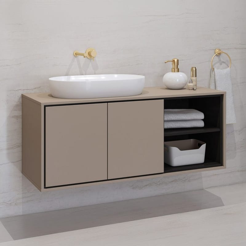 Vaskeskab Irvine 2 Døre - Congo, 120 cm - Hus & renovering - Køkken & bad - Badeværelse - Badeværelsesmøbler - Badeværelsesskab