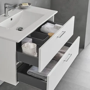 Vaskeskab Lycklig Hvid 800 med håndvask - Hus & renovering - Køkken & bad - Badeværelse - Badeværelsesmøbler - Underskab badeværelse