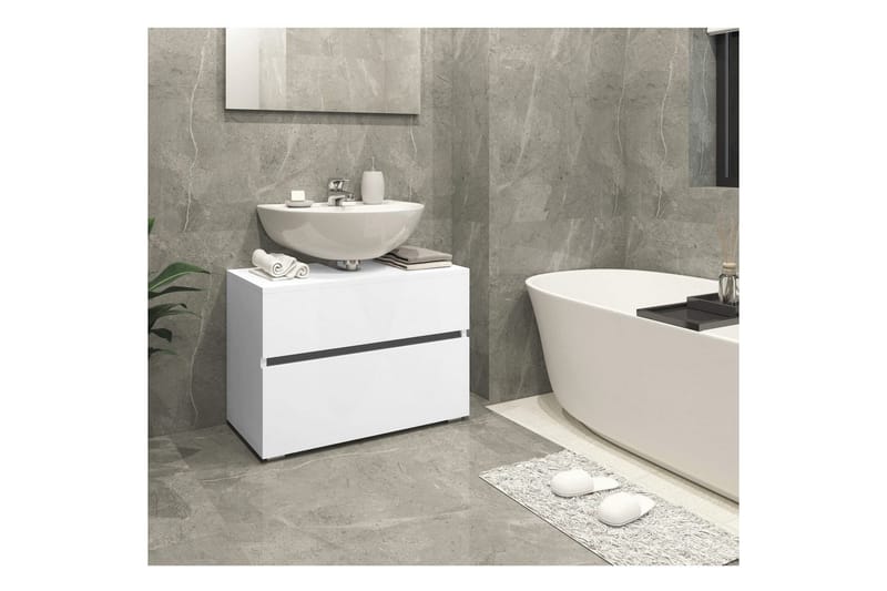 Vaskeskab Wisla 80x35x55 cm, Hvid - 80x35x55 cm, Hvid - Hus & renovering - Køkken & bad - Badeværelse - Badeværelsesmøbler - Badeværelsesskab