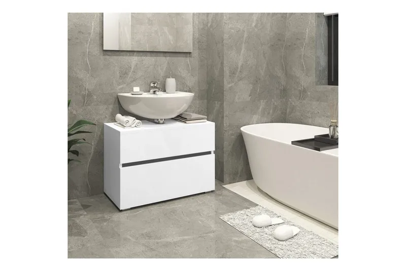 Vaskeskab Wisla 80x35x55 cm, Hvid - 80x35x55 cm, Hvid - Hus & renovering - Køkken & bad - Badeværelse - Badeværelsesmøbler - Badeværelsesskab