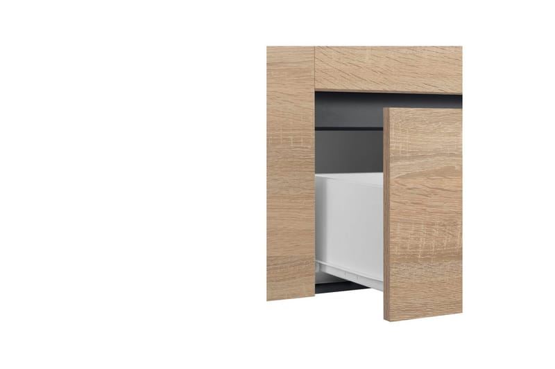 Vaskeskab Wisla 80x45x53 cm, Antracit/Eg - 80x45x53 cm, Antracit/Eg - Hus & renovering - Køkken & bad - Badeværelse - Badeværelsesmøbler - Badeværelsesskab