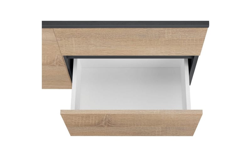 Vaskeskab Wisla 80x45x53 cm, Antracit/Eg - 80x45x53 cm, Antracit/Eg - Hus & renovering - Køkken & bad - Badeværelse - Badeværelsesmøbler - Badeværelsesskab