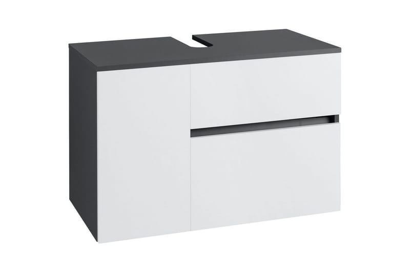 Vaskeskab Wisla 80x45x53 cm, Antracit/Hvid, 80x45x53 cm, Antracit/Hvid