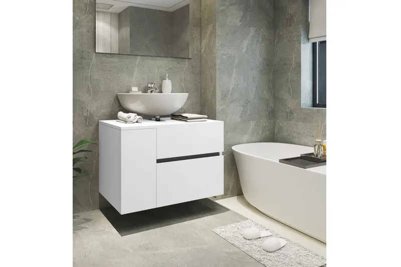 Vaskeskab Wisla 80x45x53 cm, Hvid - 80x45x53 cm, Hvid - Hus & renovering - Køkken & bad - Badeværelse - Badeværelsesmøbler - Underskab badeværelse