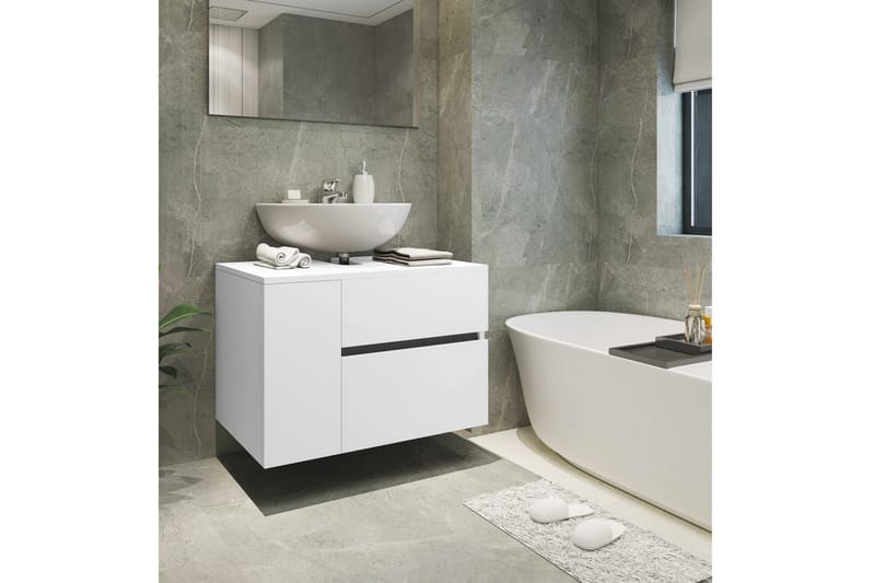 Vaskeskab Wisla 80x45x53 cm, Hvid - 80x45x53 cm, Hvid - Hus & renovering - Køkken & bad - Badeværelse - Badeværelsesmøbler - Badeværelsesskab
