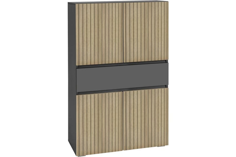 Wisla Højskab til Badeværelse 130x76x35 cm, Grå