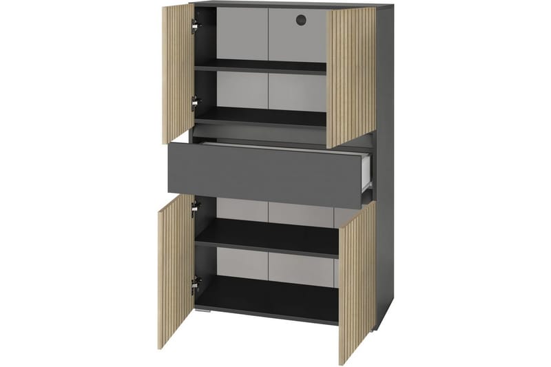 Wisla Højskab til Badeværelse 130x76x35 cm - Grå - Hus & renovering - Køkken & bad - Badeværelse - Badeværelsesmøbler - Badeværelsesskab