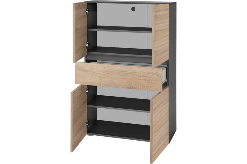 Wisla Højskab til Badeværelse 130x76x35 cm - Grå - Hus & renovering - Køkken & bad - Badeværelse - Badeværelsesmøbler - Badeværelsesskab