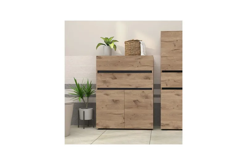 Wisla Højskab til Badeværelse 98x76x35 cm - Natur - Hus & renovering - Køkken & bad - Badeværelse - Badeværelsesmøbler - Badeværelsesskab