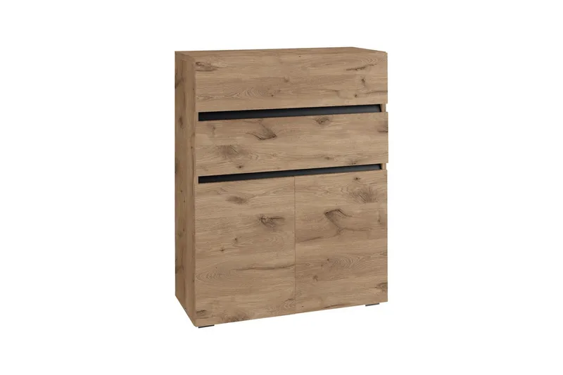 Wisla Højskab til Badeværelse 98x76x35 cm, Natur