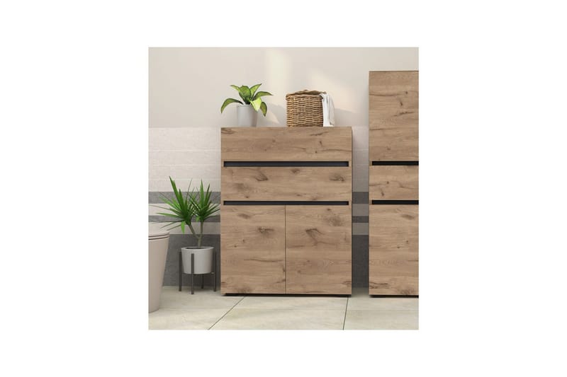 Wisla Højskab til Badeværelse 98x76x35 cm - Natur - Hus & renovering - Køkken & bad - Badeværelse - Badeværelsesmøbler - Badeværelsesskab