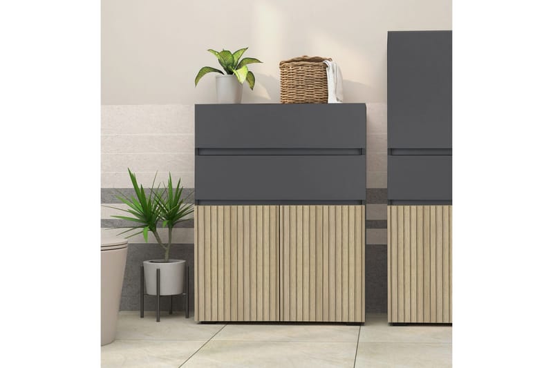 Wisla Højskab til Badeværelse 98x76x35 cm - Natur - Hus & renovering - Køkken & bad - Badeværelse - Badeværelsesmøbler - Badeværelsesskab