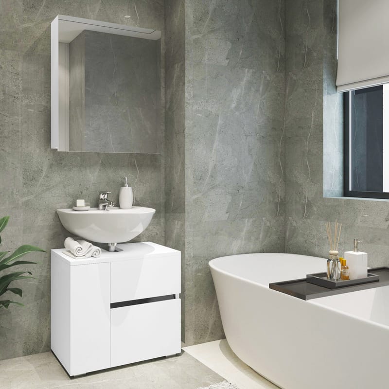 Wisla Vægskab 60x70 cm, Hvid