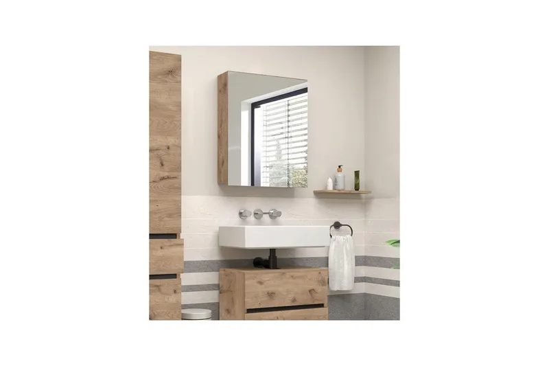 Wisla Vægspejlskab 40x70 cm - Natur - Hus & renovering - Køkken & bad - Badeværelse - Badeværelsesmøbler - Spejlskabe