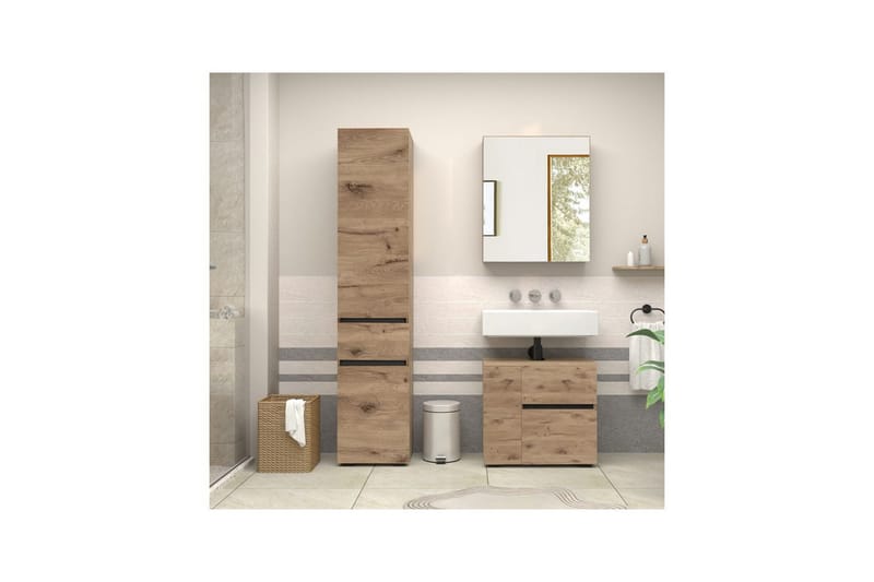 Wisla Vaskeskab 60 cm - Natur - Hus & renovering - Køkken & bad - Badeværelse - Badeværelsesmøbler - Underskab badeværelse