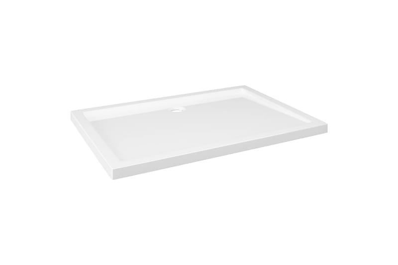 brusekar 70x100 cm ABS rektangulært hvid - Hvid - Hus & renovering - Køkken & bad - Badeværelse - Brusearmatur & tilbehør