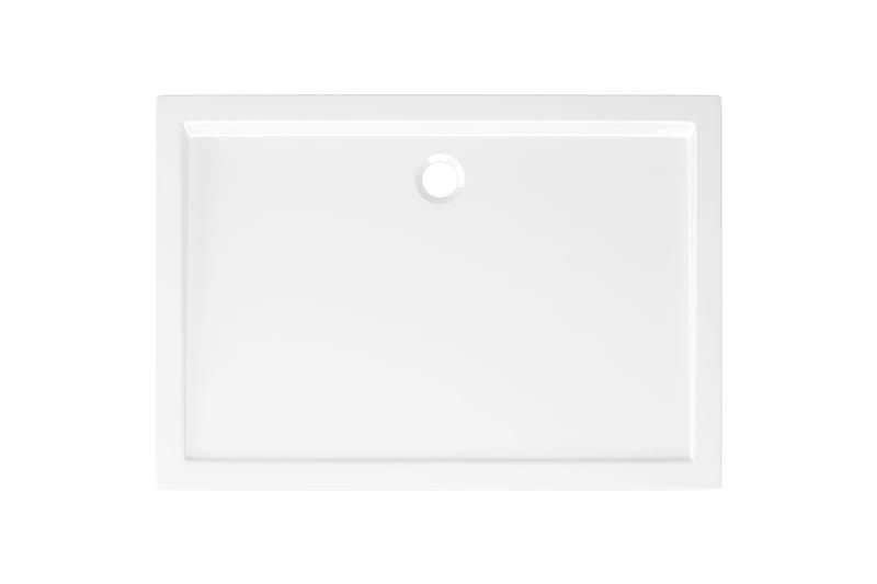 brusekar 70x100 cm ABS rektangulært hvid - Hvid - Hus & renovering - Køkken & bad - Badeværelse - Brusearmatur & tilbehør