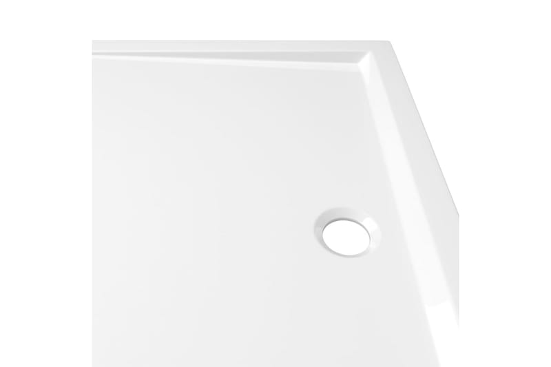 brusekar 70x100 cm ABS rektangulært hvid - Hvid - Brusekar - Øvrige badeværelsestilbehør
