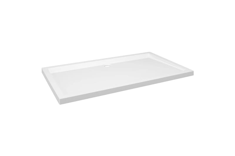 brusekar 70x120 cm ABS rektangulært hvid - Hvid - Hus & renovering - Køkken & bad - Badeværelse - Brusearmatur & tilbehør