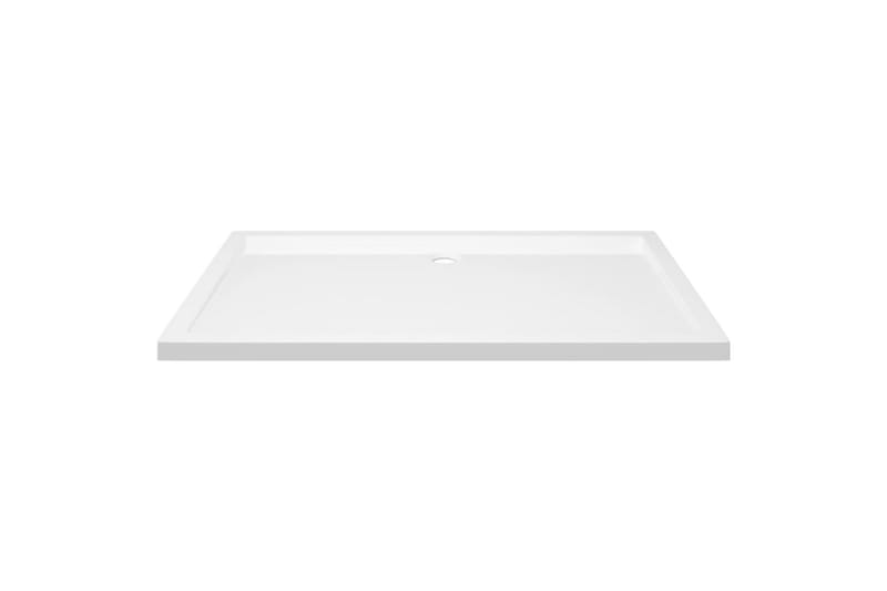 brusekar 70x120 cm ABS rektangulært hvid - Hvid - Hus & renovering - Køkken & bad - Badeværelse - Brusearmatur & tilbehør