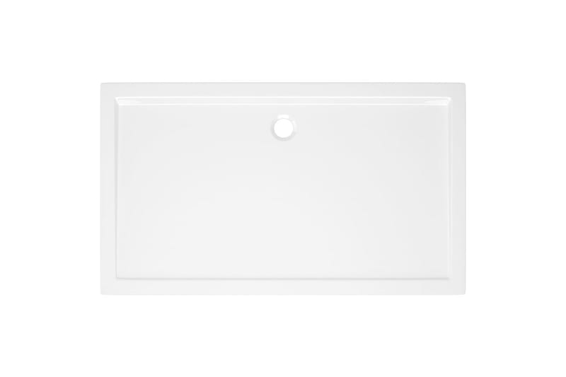 brusekar 70x120 cm ABS rektangulært hvid - Hvid - Hus & renovering - Køkken & bad - Badeværelse - Brusearmatur & tilbehør