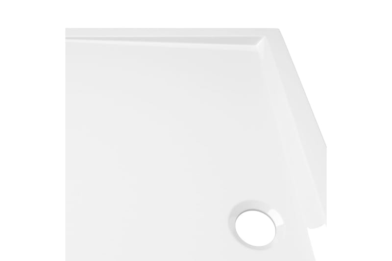 brusekar 70x120 cm ABS rektangulært hvid - Hvid - Hus & renovering - Køkken & bad - Badeværelse - Brusearmatur & tilbehør