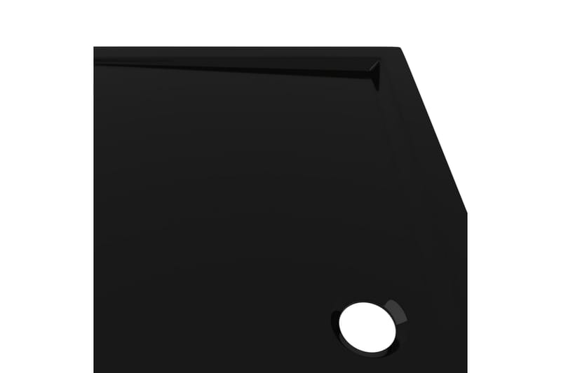 brusekar 70x120 cm ABS rektangulært sort - Sort - Brusekar - Øvrige badeværelsestilbehør