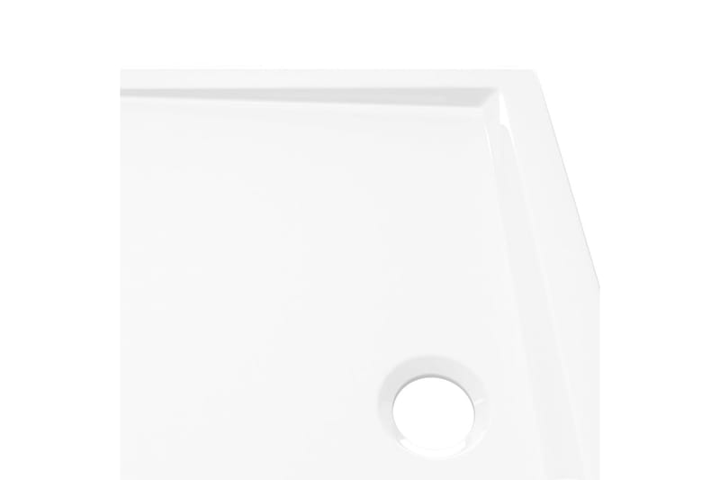 brusekar 80x100 cm ABS rektangulært - Hvid - Hus & renovering - Køkken & bad - Badeværelse - Brusearmatur & tilbehør