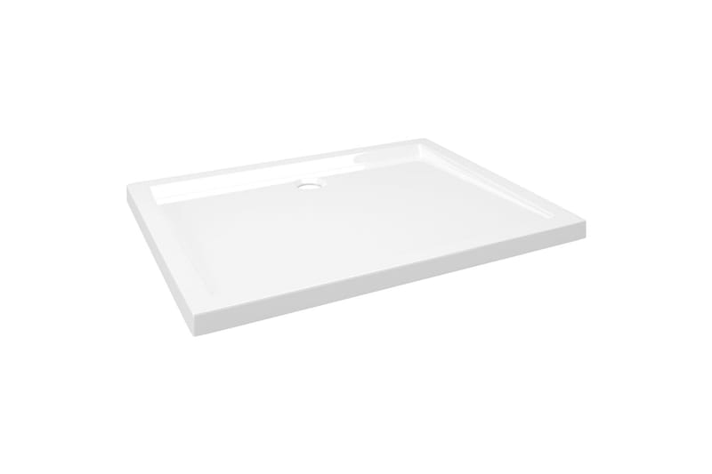 brusekar 80x100 cm ABS rektangulært - Hvid - Hus & renovering - Køkken & bad - Badeværelse - Brusearmatur & tilbehør