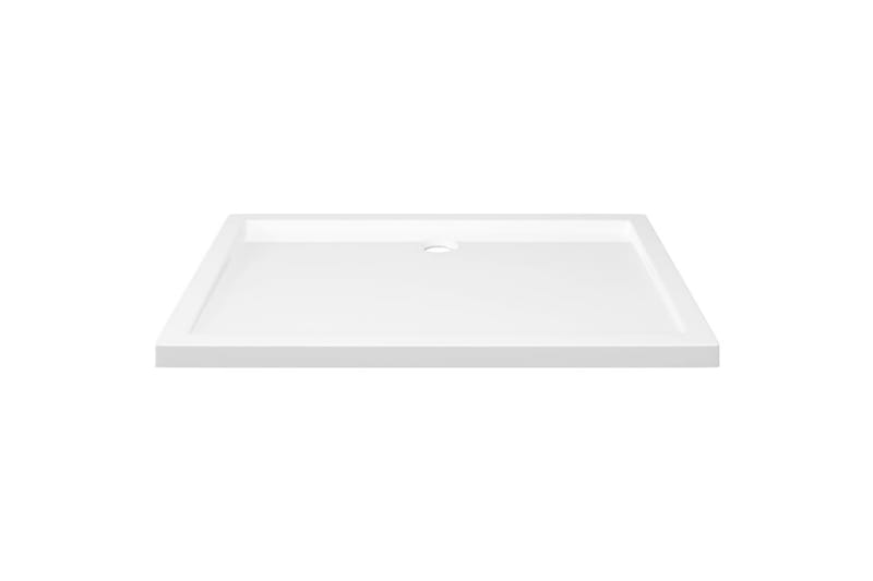brusekar 80x110 cm ABS rektangulært hvid - Hvid - Hus & renovering - Køkken & bad - Badeværelse - Brusearmatur & tilbehør