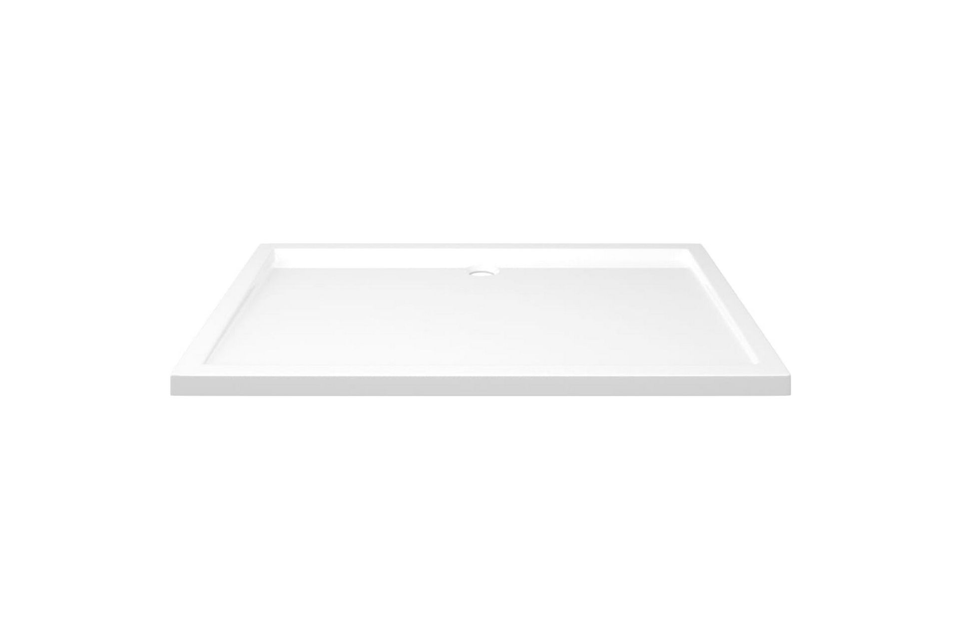 brusekar 80x120 cm ABS rektangulært hvid - Hvid - Hus & renovering - Køkken & bad - Badeværelse - Brusearmatur & tilbehør