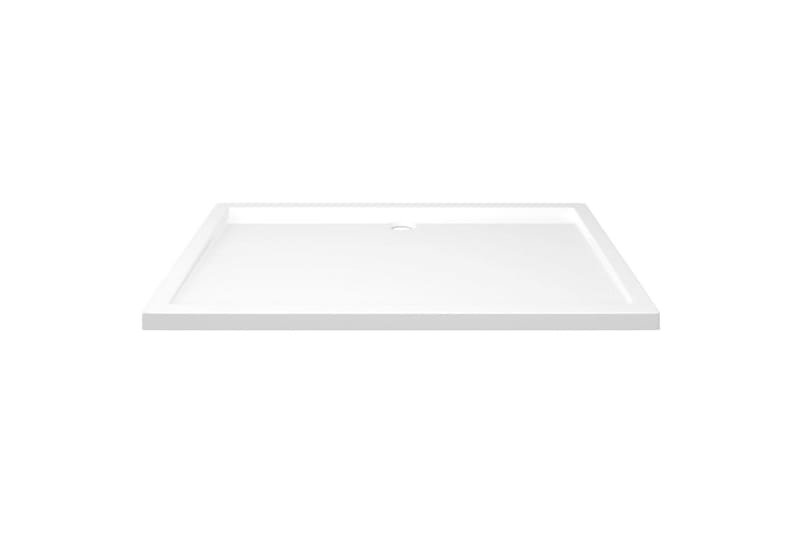 brusekar 80x120 cm ABS rektangulært hvid - Hvid - Hus & renovering - Køkken & bad - Badeværelse - Brusearmatur & tilbehør