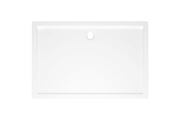 brusekar 80x120 cm ABS rektangulært hvid - Hvid - Hus & renovering - Køkken & bad - Badeværelse - Brusearmatur & tilbehør