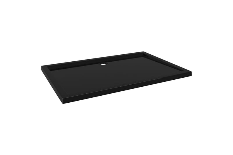 brusekar 80x120 cm ABS rektangulært sort - Sort - Hus & renovering - Køkken & bad - Badeværelse - Brusearmatur & tilbehør