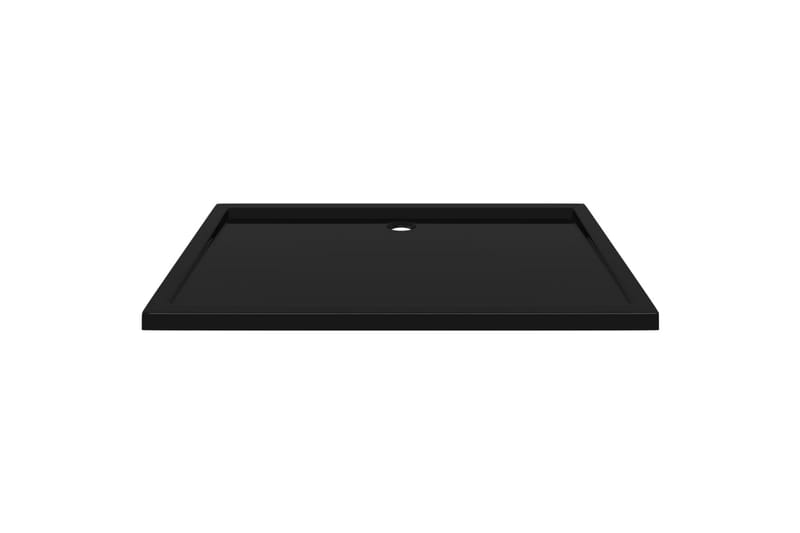 brusekar 80x120 cm ABS rektangulært sort - Sort - Hus & renovering - Køkken & bad - Badeværelse - Brusearmatur & tilbehør