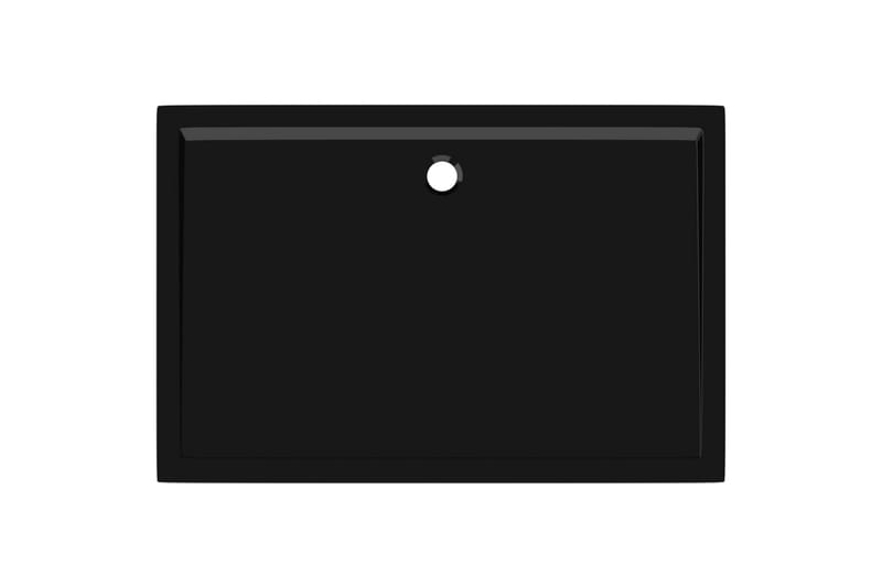 brusekar 80x120 cm ABS rektangulært sort - Sort - Hus & renovering - Køkken & bad - Badeværelse - Brusearmatur & tilbehør