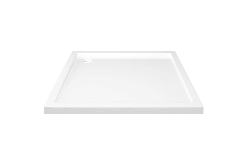 brusekar 80x80 cm ABS firkantet hvid - Hvid - Brusekar - Øvrige badeværelsestilbehør