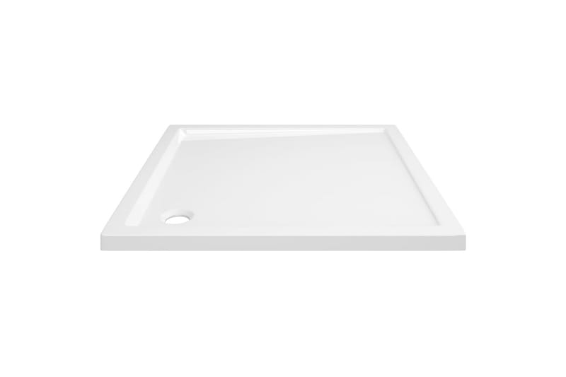 brusekar 80x80 cm ABS firkantet hvid - Hvid - Brusekar - Øvrige badeværelsestilbehør