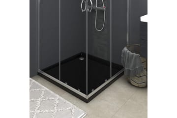 brusekar 80x80 cm ABS firkantet sort - Sort - Hus & renovering - Køkken & bad - Badeværelse - Brusearmatur & tilbehør