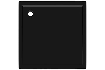 brusekar 80x80 cm ABS firkantet sort - Sort - Hus & renovering - Køkken & bad - Badeværelse - Brusearmatur & tilbehør