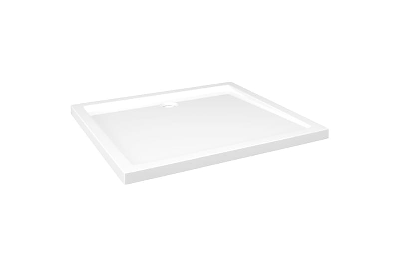 brusekar 80x90 cm ABS rektangulært hvid - Hvid - Hus & renovering - Køkken & bad - Badeværelse - Brusearmatur & tilbehør