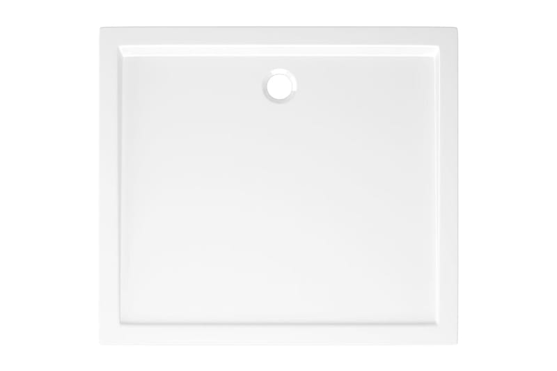 brusekar 80x90 cm ABS rektangulært hvid - Hvid - Hus & renovering - Køkken & bad - Badeværelse - Brusearmatur & tilbehør