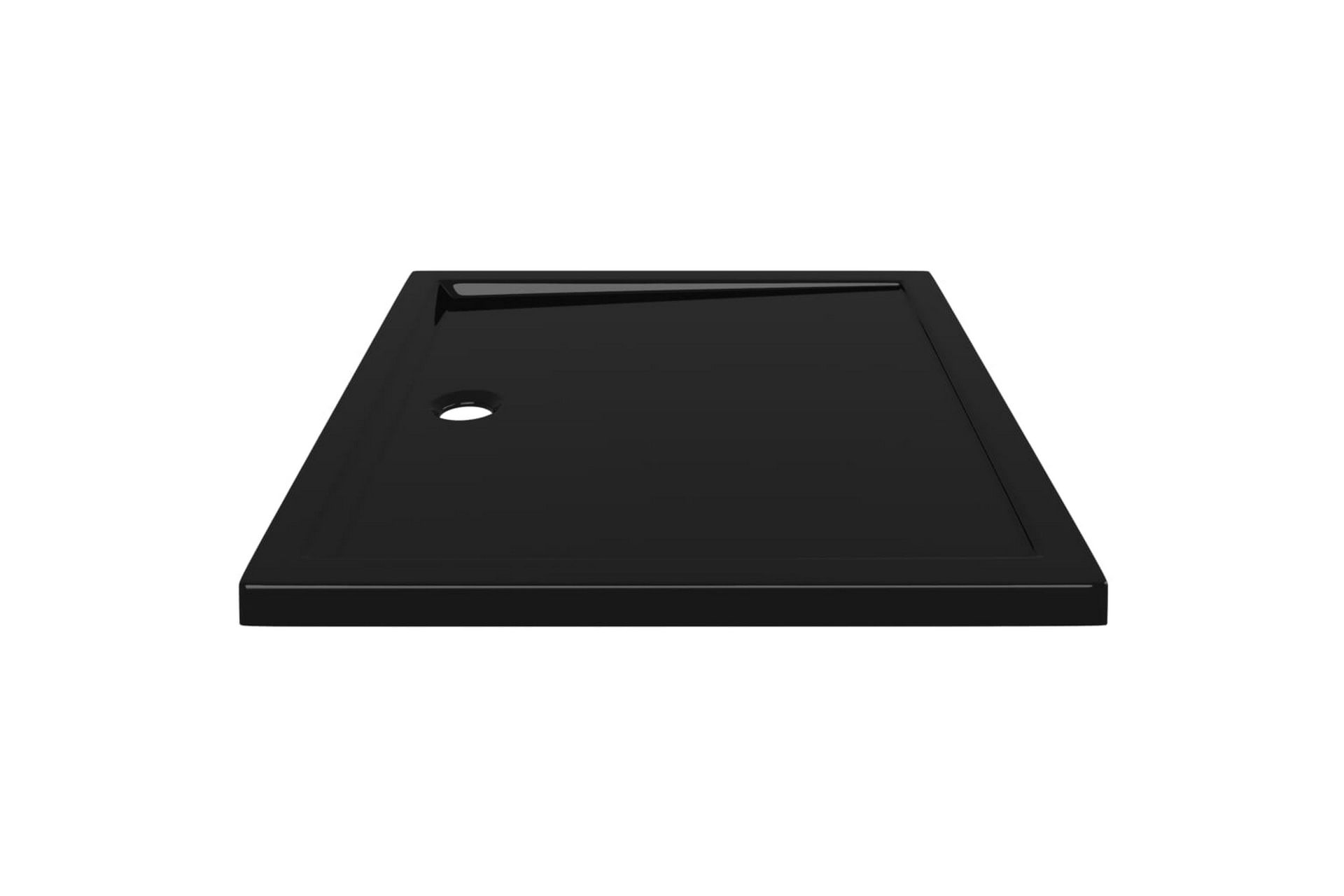 brusekar 80x90 cm ABS rektangulært sort - Sort - Hus & renovering - Køkken & bad - Badeværelse - Brusearmatur & tilbehør