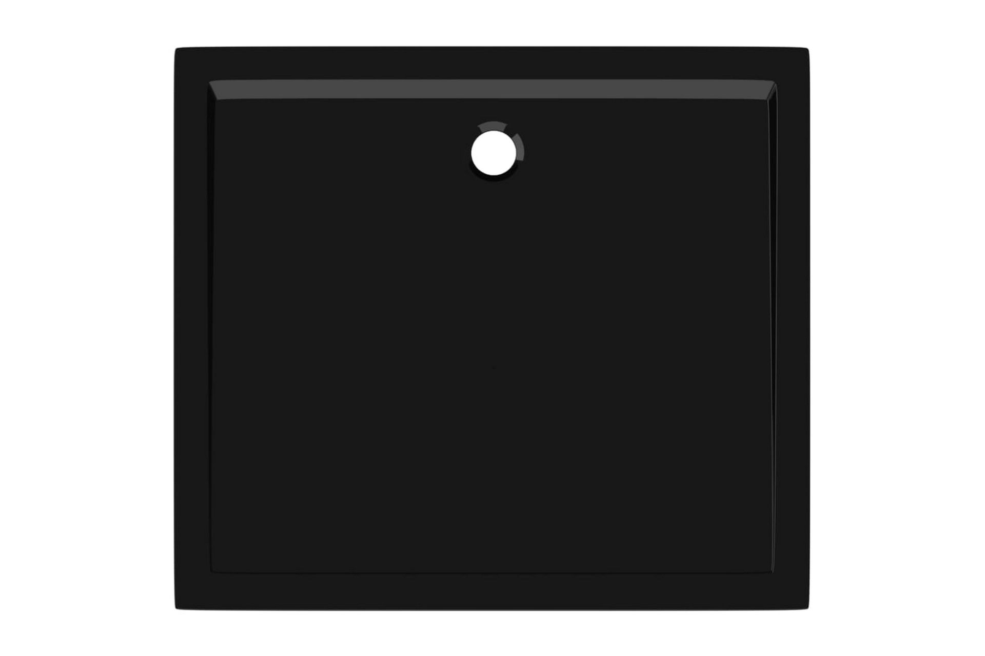 brusekar 80x90 cm ABS rektangulært sort - Sort - Hus & renovering - Køkken & bad - Badeværelse - Brusearmatur & tilbehør