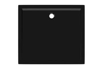 brusekar 80x90 cm ABS rektangulært sort - Sort - Hus & renovering - Køkken & bad - Badeværelse - Brusearmatur & tilbehør
