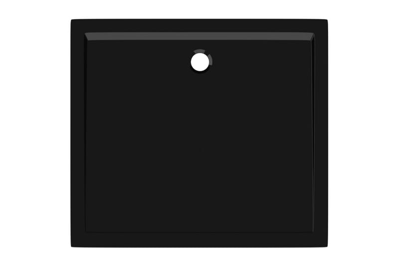 brusekar 80x90 cm ABS rektangulært sort - Sort - Hus & renovering - Køkken & bad - Badeværelse - Brusearmatur & tilbehør