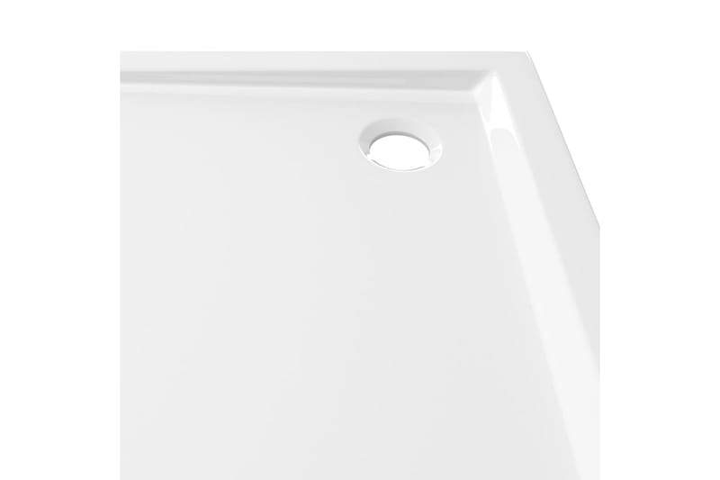 brusekar 90x90 cm ABS firkantet - Hvid - Brusekar - Øvrige badeværelsestilbehør