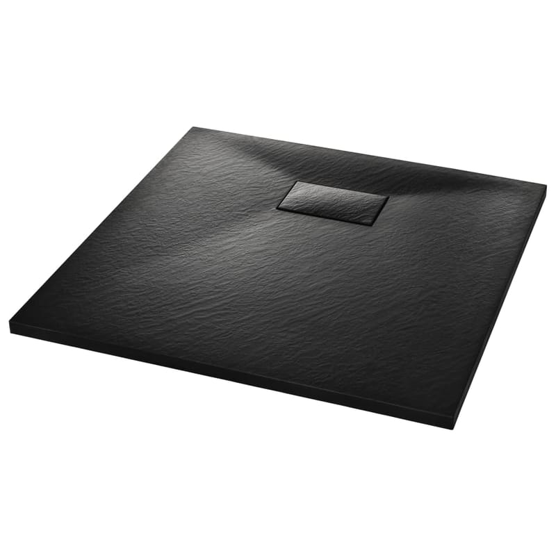 brusekar SMC 80 x 80 cm sort - Sort - Øvrige badeværelsestilbehør - Brusekar