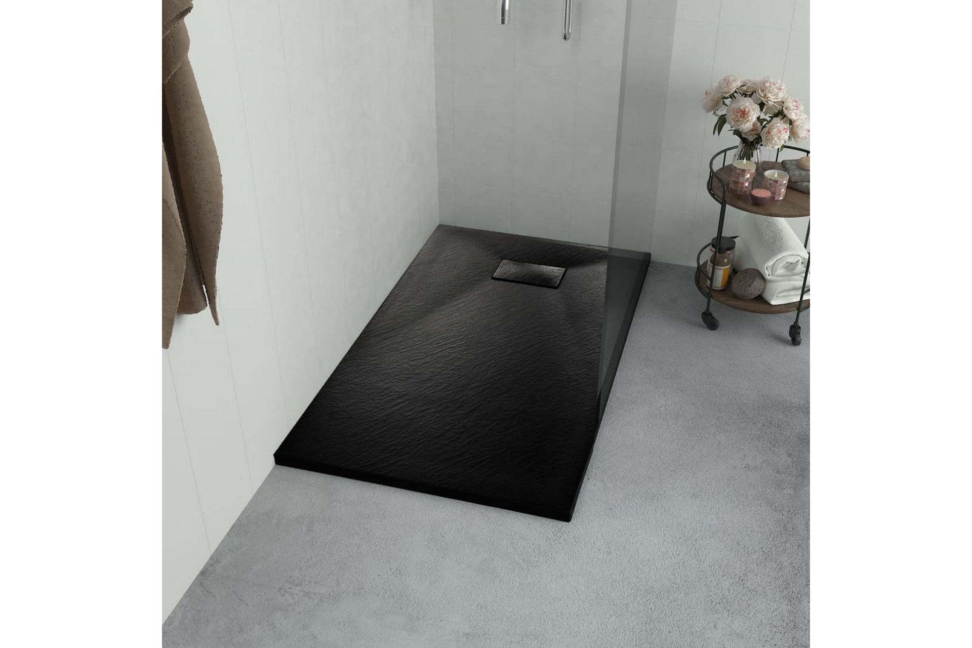 brusekar SMC 80 x 80 cm sort - Sort - Hus & renovering - Køkken & bad - Badeværelse - Brusearmatur & tilbehør